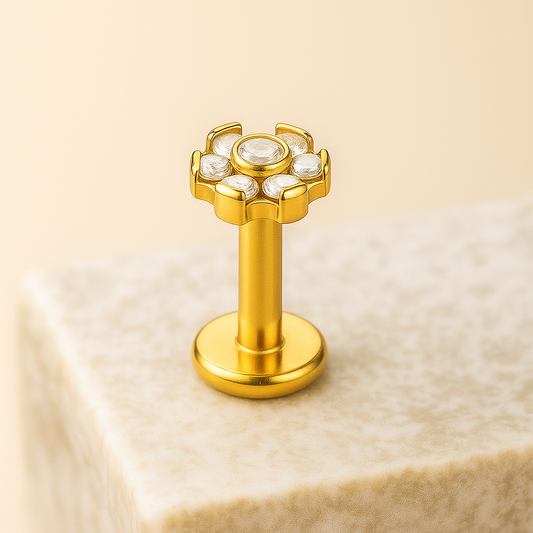 Rosita - Titanium Flower Stud