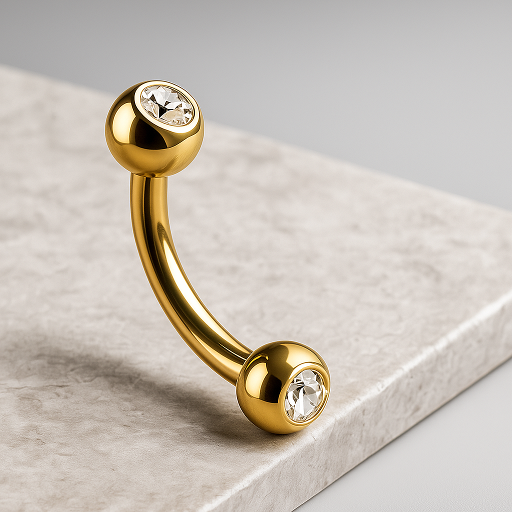 Raya - Titanium Rook Curved Barbell