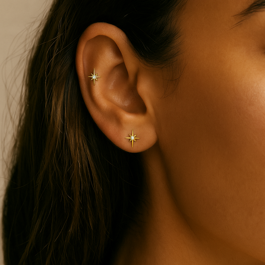 Azura - Titanium Nova Star Stud