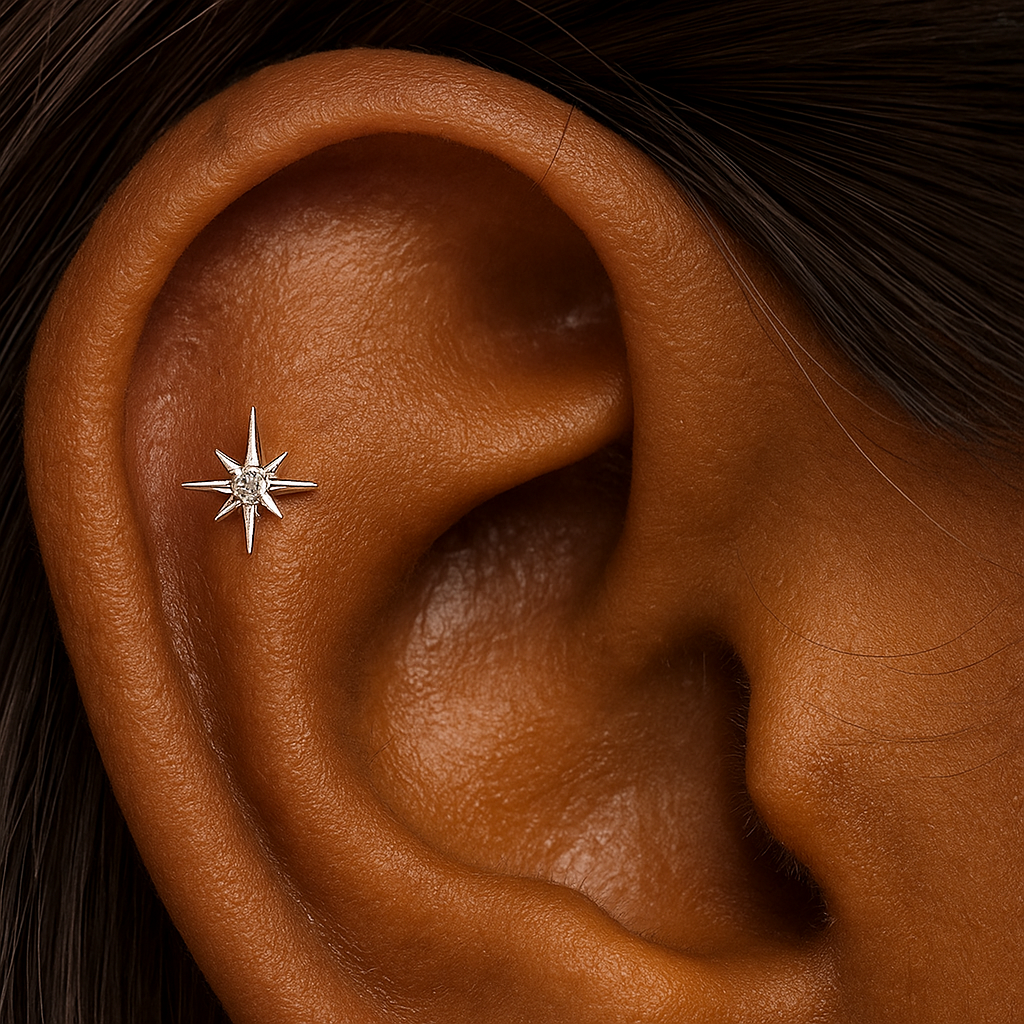 Azura - Titanium Nova Star Stud