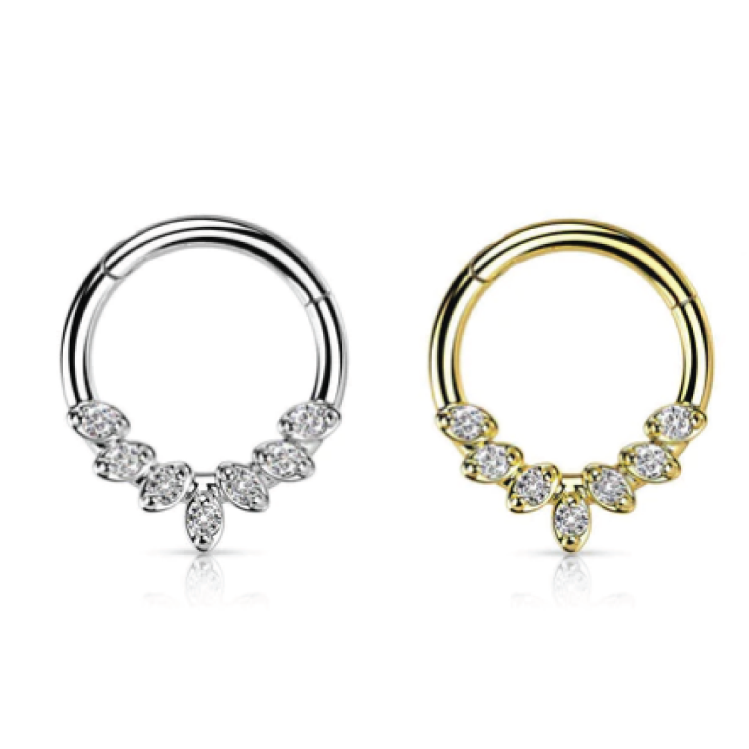 Diamond hot sale daith ring