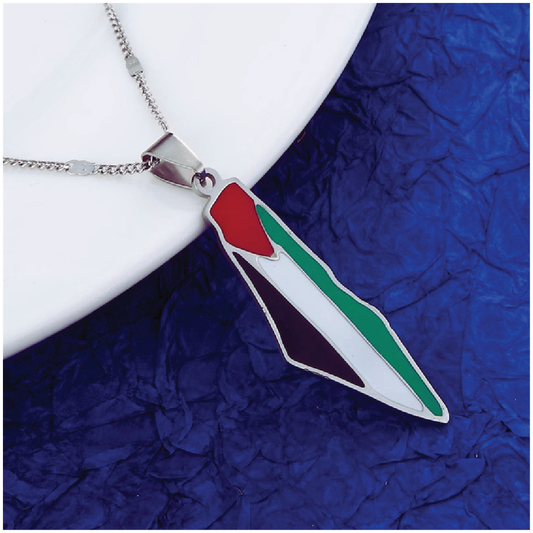 Palestine Necklace with Flag