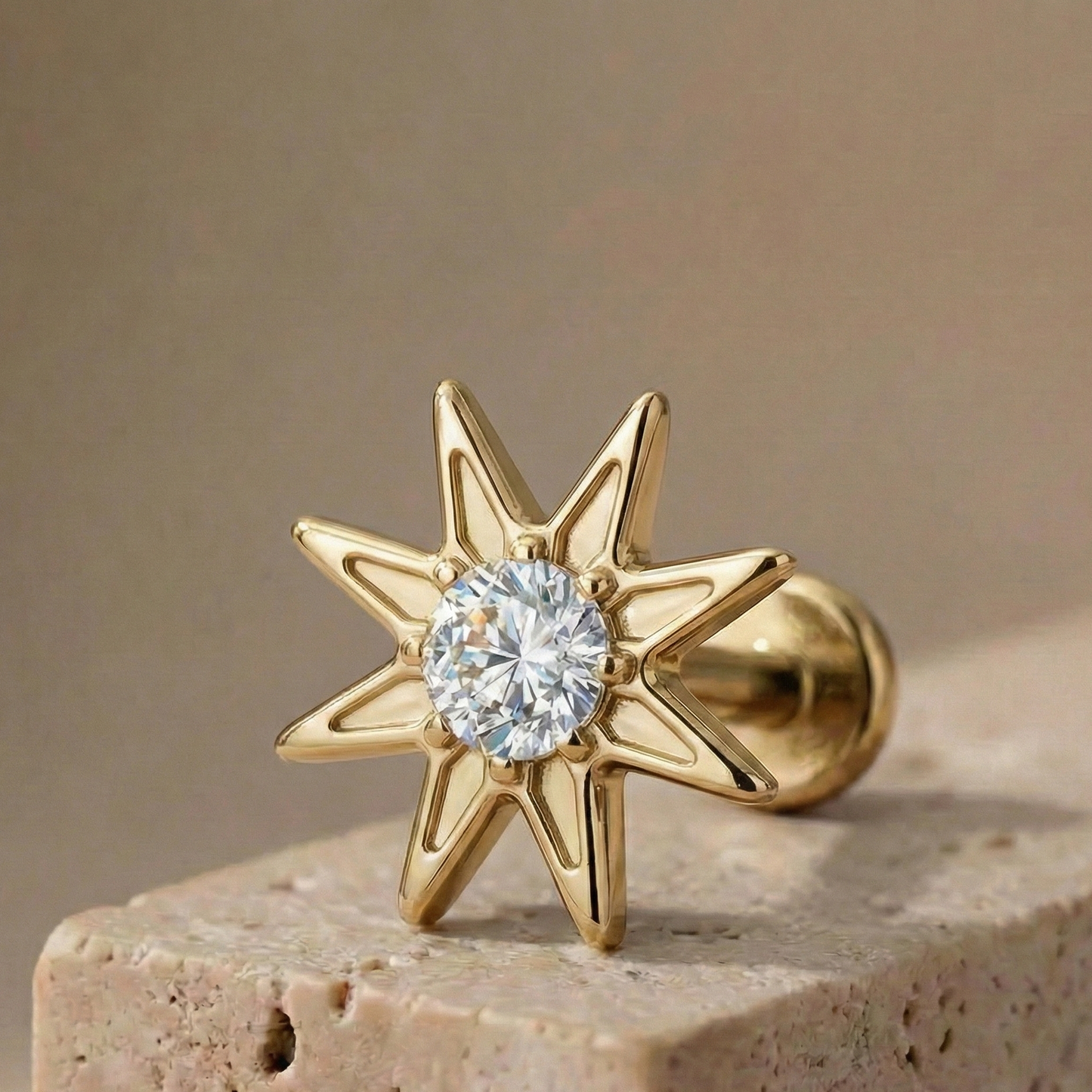 Estela – Titanium Star Stud