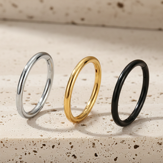 Lana - Plain Titanium Segment Ring