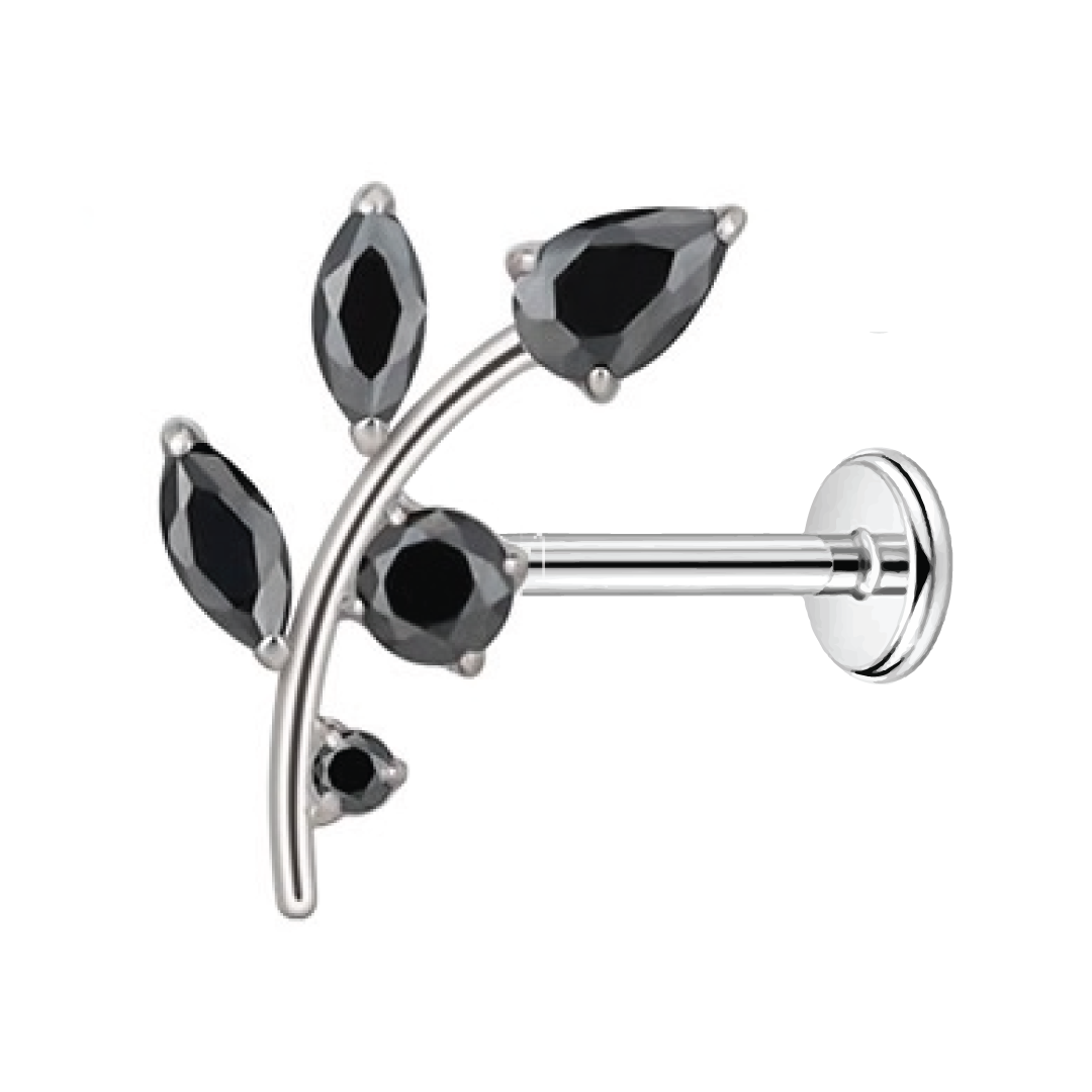 Mira - Titanium Vine Stud