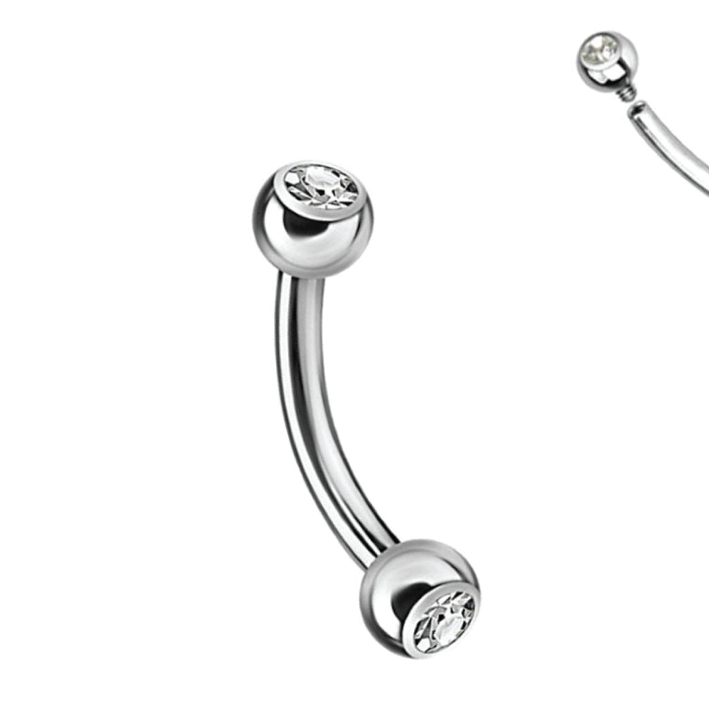 Raya - Titanium Rook Curved Barbell
