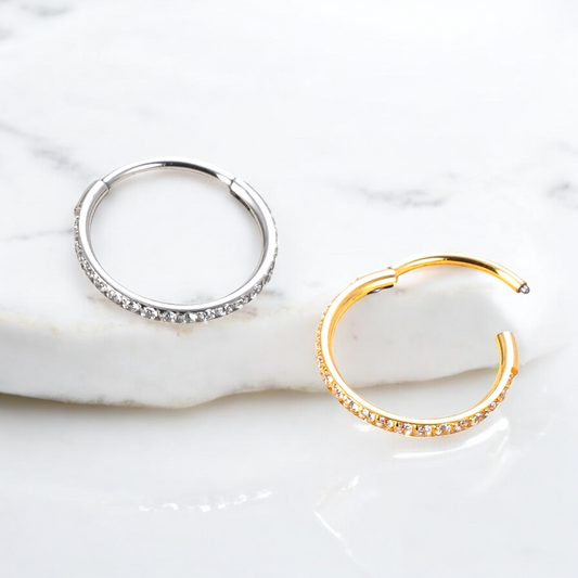 Zaria - Titanium Paved Segment Ring