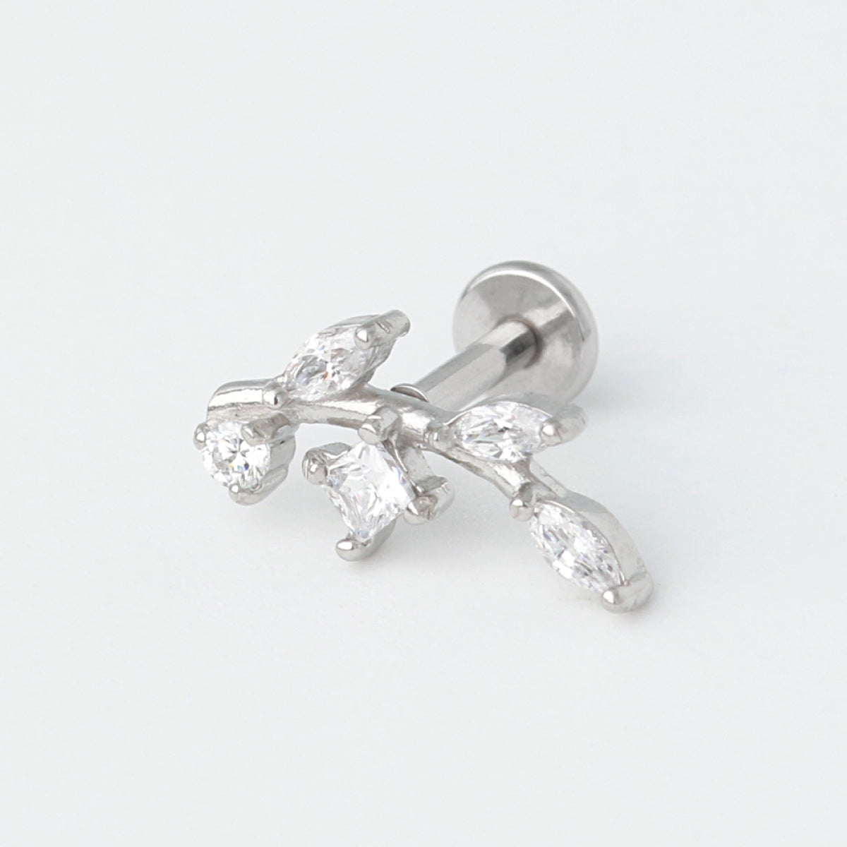 Valeria - Threadless Surgical Steel Vine Stud