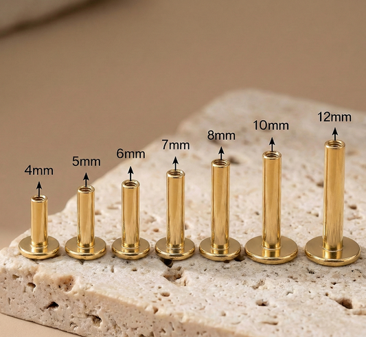 4mm, 7mm and 8mm Titanium Threaded Labret Post Only