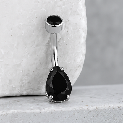 Giselle - Titanium Pear Belly Ring