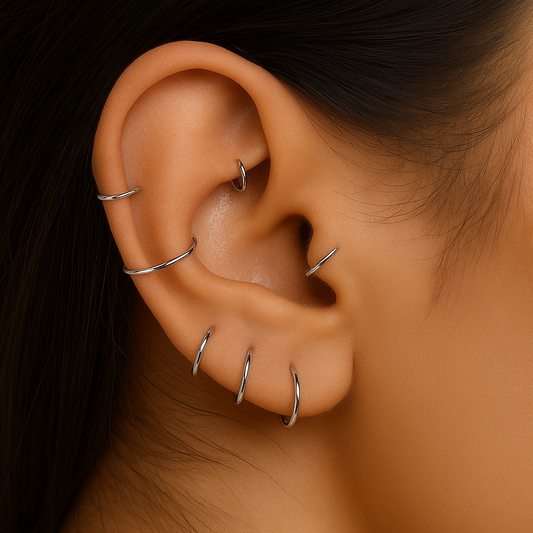 Lana - Plain Titanium Segment Ring
