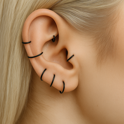 Lana - Plain Titanium Segment Ring