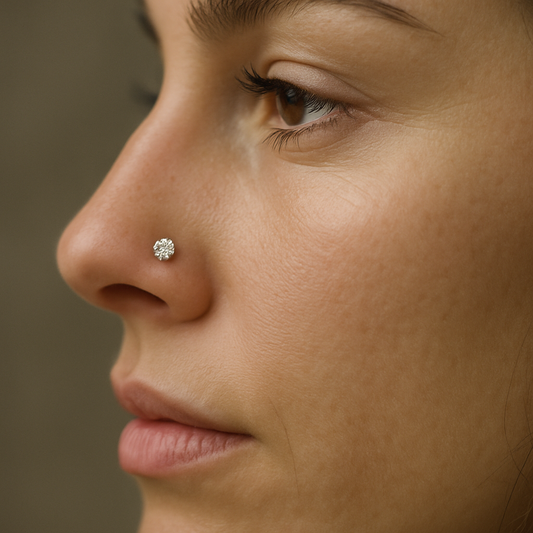 Nova - Titanium Nose Screw – hypoallergenic piercing jewellery by Cura