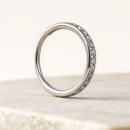Zaria - Titanium Paved Segment Ring