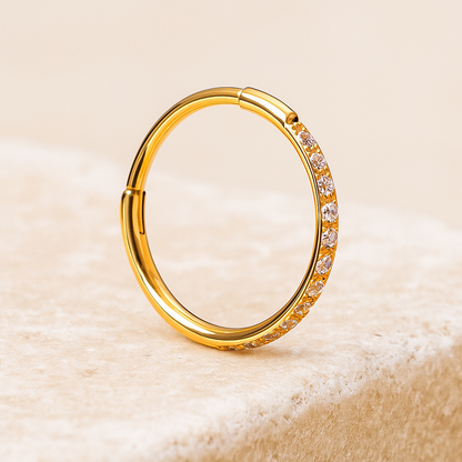 Zaria - Titanium Paved Segment Ring