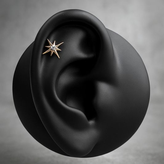 Azura - Titanium Nova Star Stud