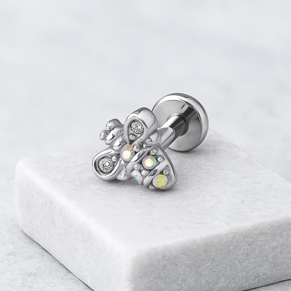 Carmen - Threadless Surgical Steel Bee Stud