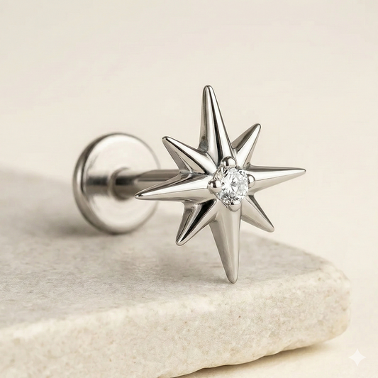 Azura - Titanium Nova Star Stud