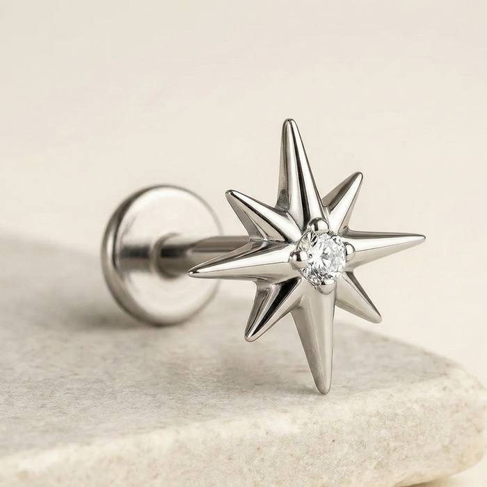 Azura - Titanium Nova Star Stud