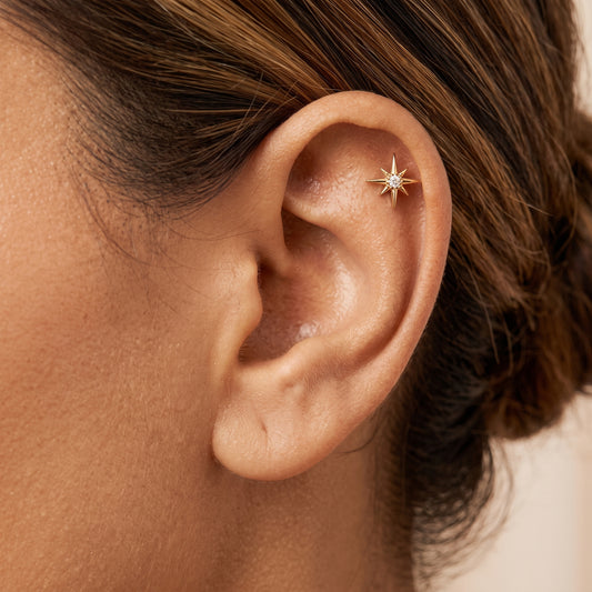 Azura - Titanium Nova Star Stud