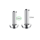 4mm, 7mm and 8mm Titanium Threaded Labret Post Only