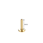 4mm, 7mm and 8mm Titanium Threaded Labret Post Only