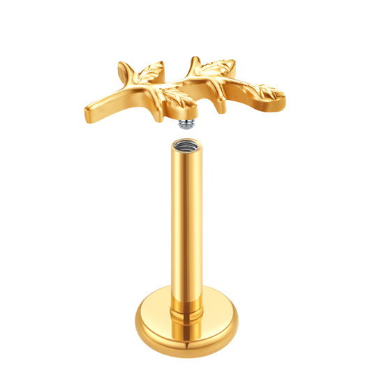 Samara - Titanium Vine Stud