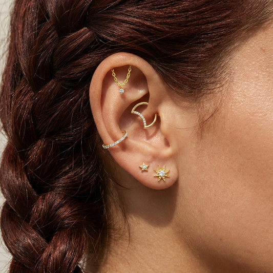 Dahlia - Titanium Hidden Helix Chain