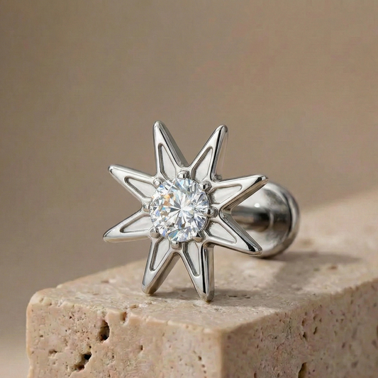 Estela – Titanium Star Stud