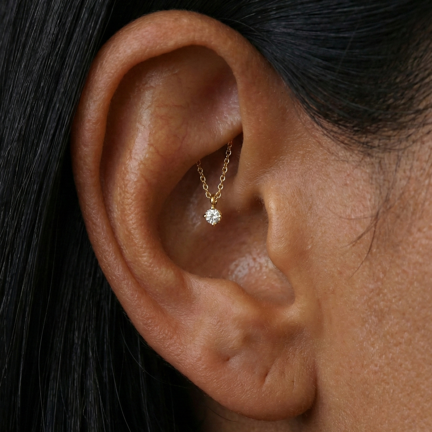 Dahlia - Titanium Hidden Helix Chain