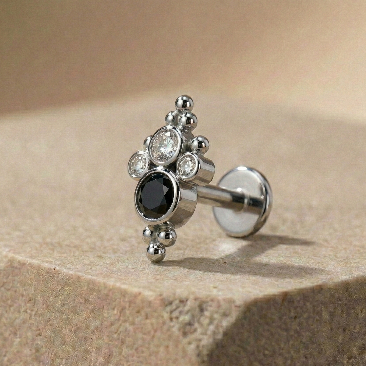 Lena - Titanium Cluster Stud