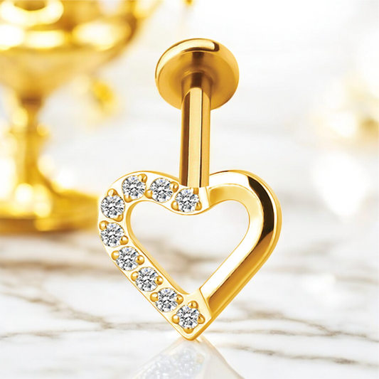 Lina - Crystal Heart Stud