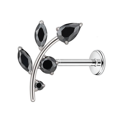 Mira - Titanium Vine Stud