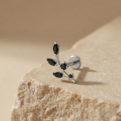 Mira - Titanium Vine Stud