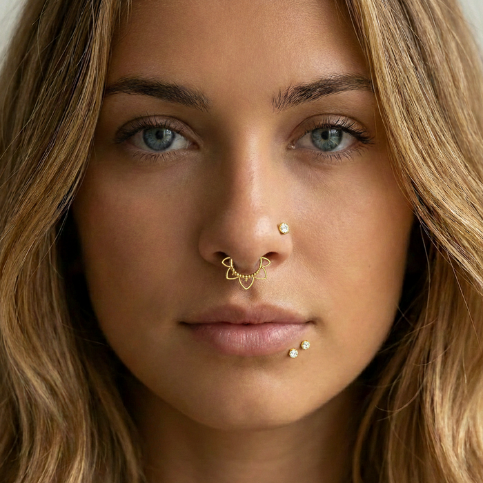 Nika - Titanium Mandala Daith / Septum Ring