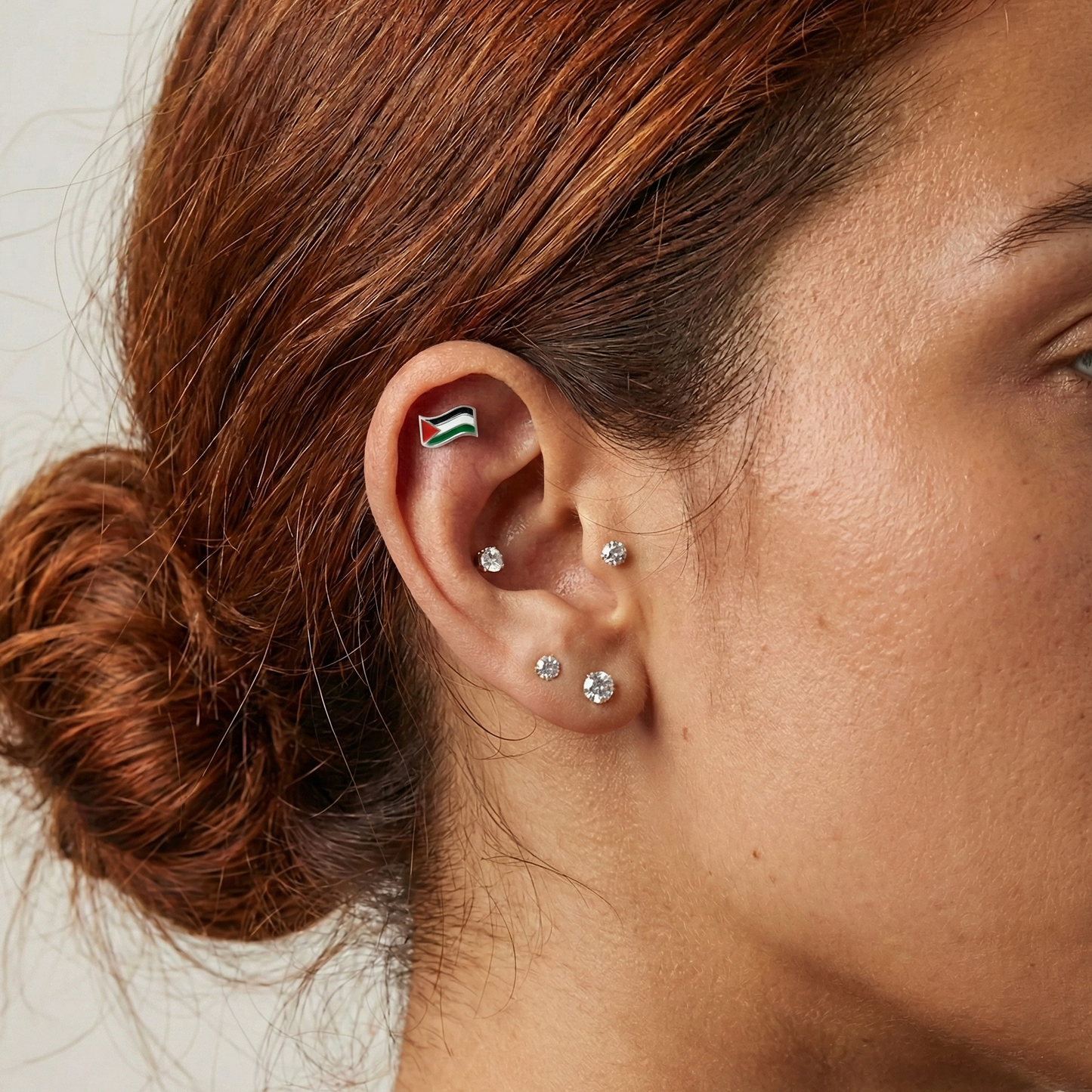 Palestine - Surgical Steel Flag Labret