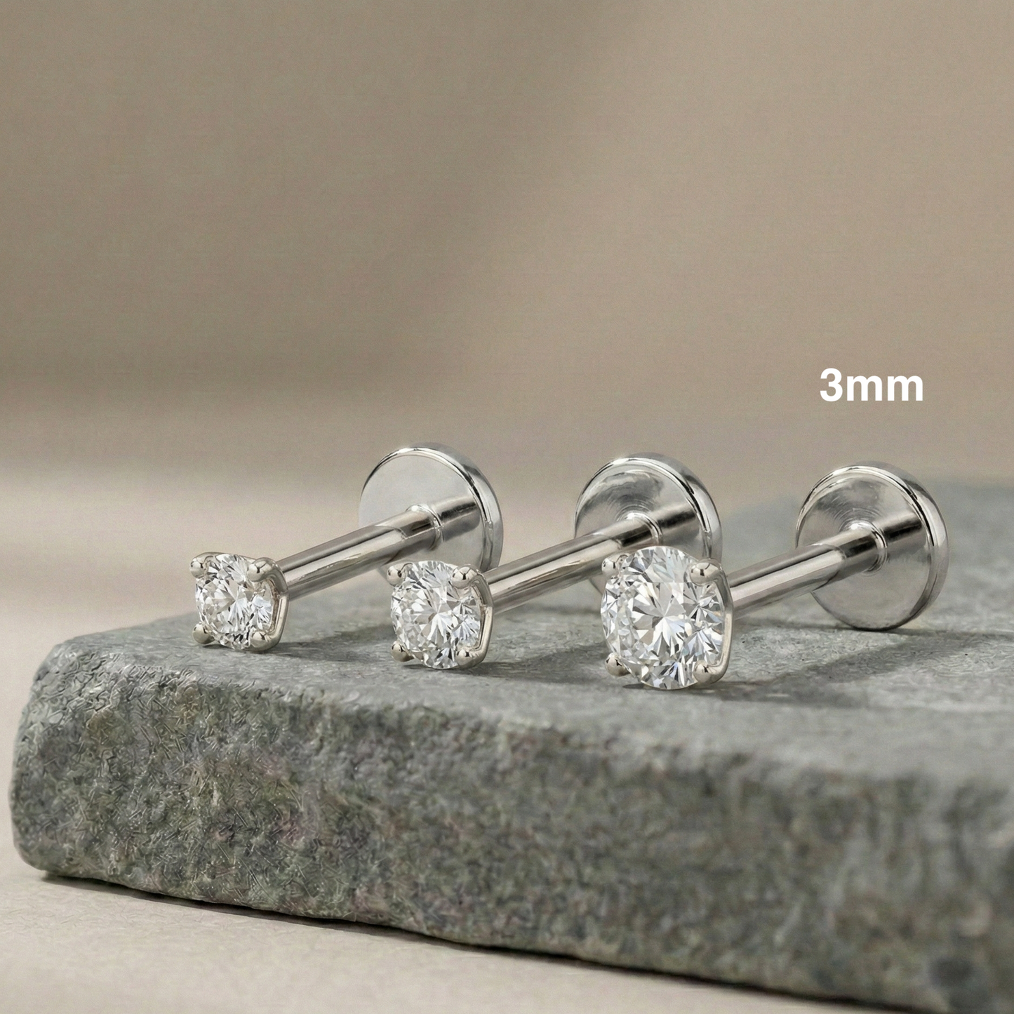 Sofia - Threaded Titanium Stud