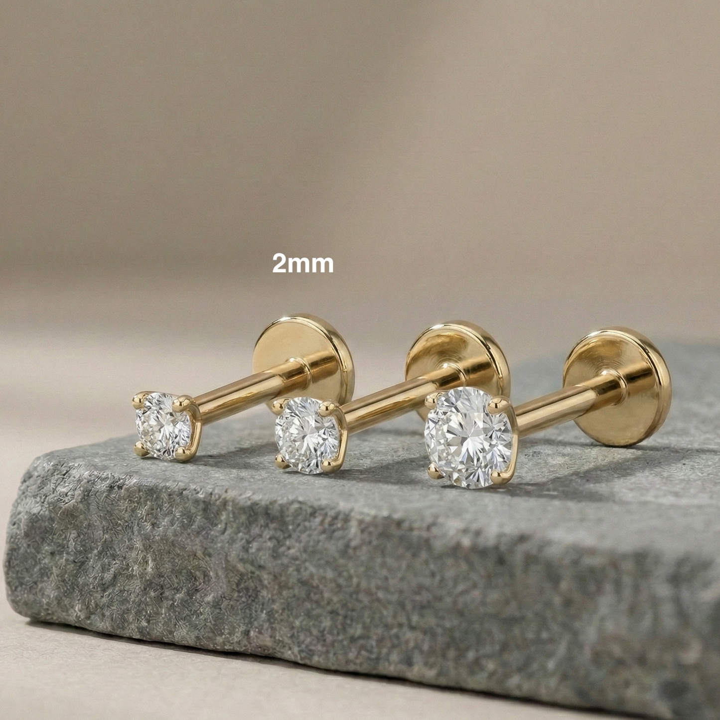 Sofia - Threaded Titanium Stud