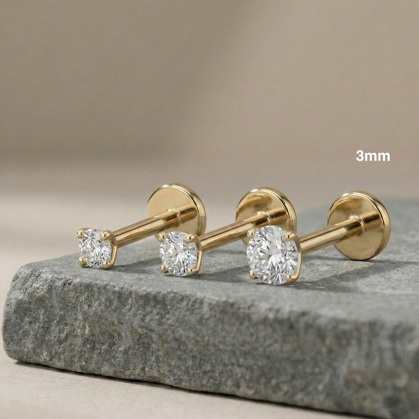 Sofia - Threaded Titanium Stud