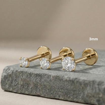 Sofia - Threaded Titanium Stud