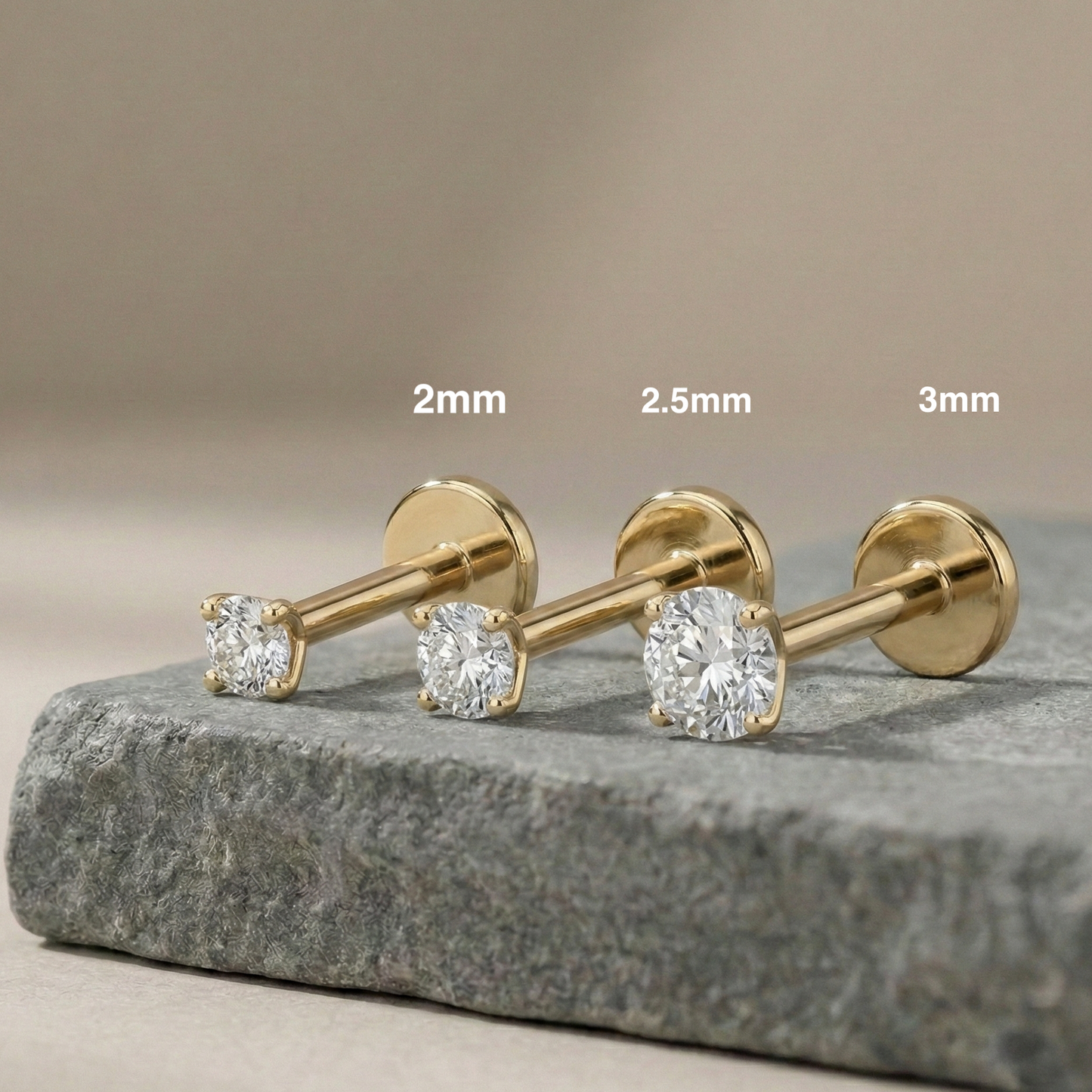 Sofia - Threaded Titanium Stud