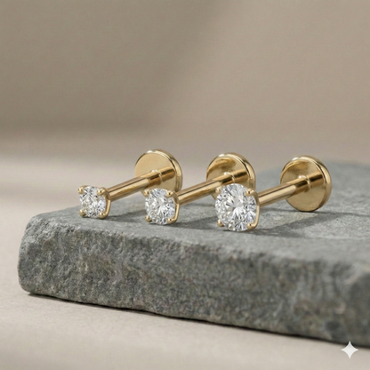 Sofia - Threaded Titanium Stud