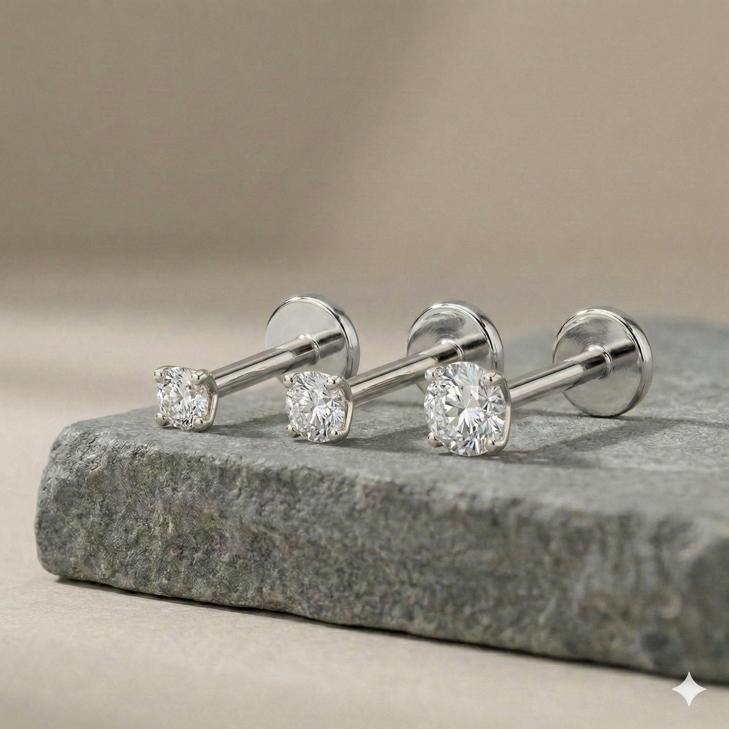 Sofia - Threaded Titanium Stud