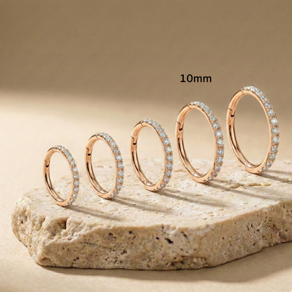 Vera - Titanium Segment Ring with Side Facing Stones