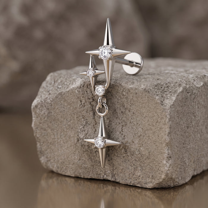 Zaira - Titanium Dangle Star