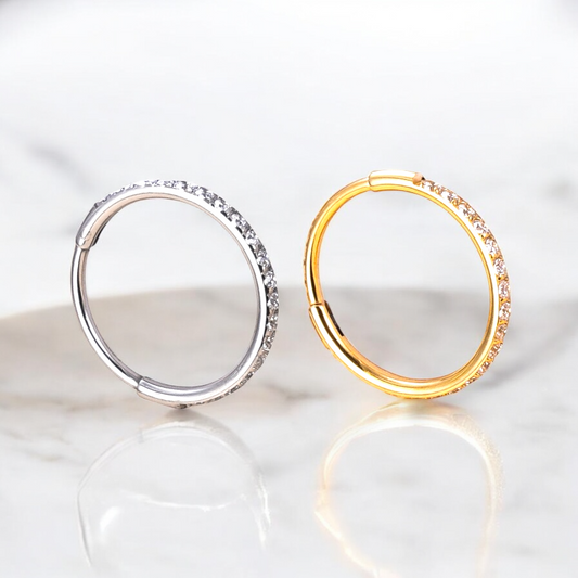 Zaria - Titanium Paved Segment Ring