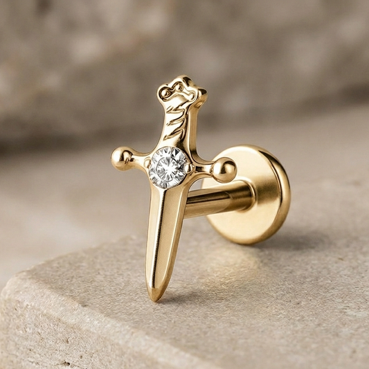 Zena - Titanium Sword Stud