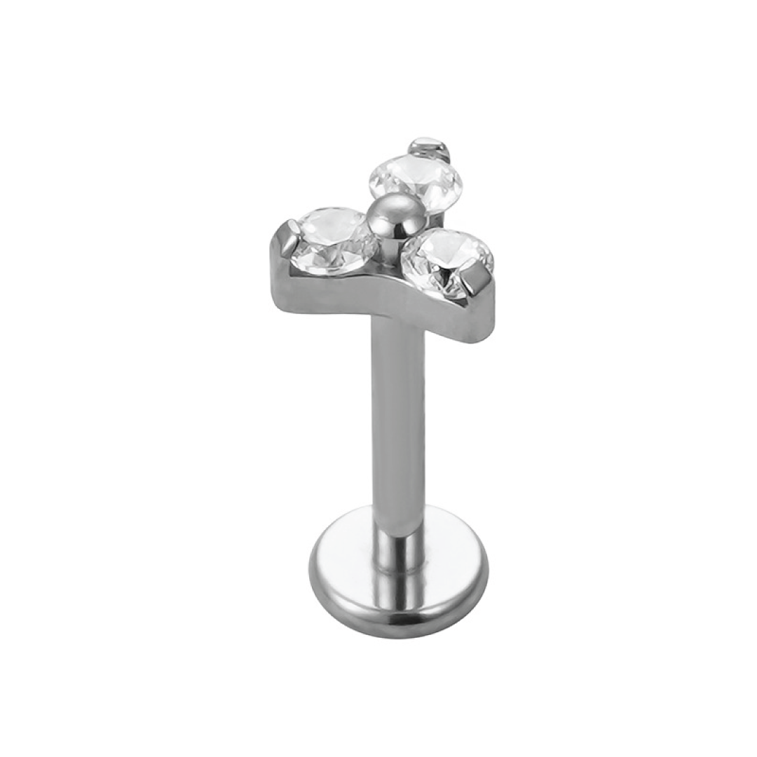 Titanium Trinity Labret Sud | Cura - Piercing Jewellery