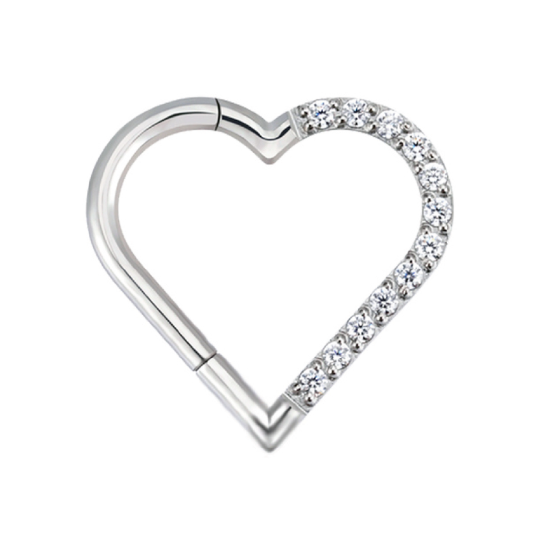 Daith piercing 2025 heart ring