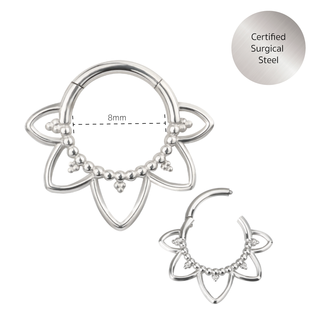 Surgical steel 2025 septum jewelry